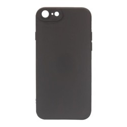 Funda de silicona suave con Marco de Cámara para Apple iPhone 7/iPhone 8/iPhone SE Negro